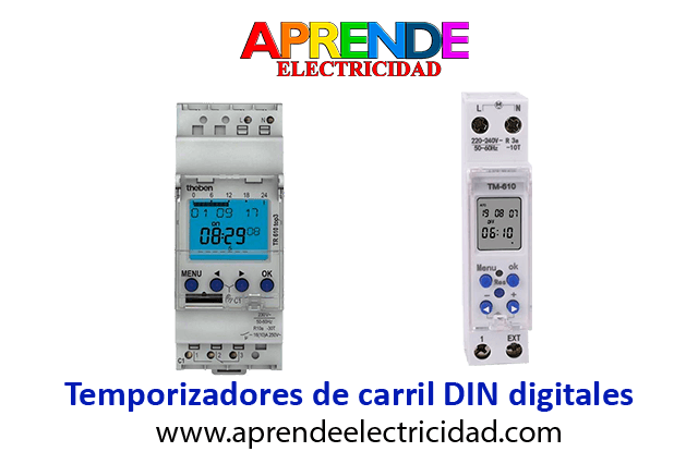 Temporizadores de carril DIN digitales programables Temporizadores de carril DIN digitales programables